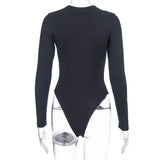 Women Jumpsuit Winter Slim Fit round Neck Long Sleeves Jumpsuit