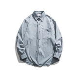 Unisex Jacket Autumn Letter Embroidered Shirt
