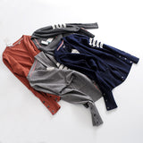 Women Sweater Knitwear Spring and Autumn V-neck Striped Long Sleeve Sweater Cardigan