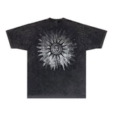 Amiri T Shirts Washed and Worn Retro Short Sleeve T-shirt