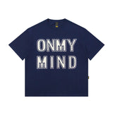 Men T Shirt Retro Workwear Pocket Sticker round Neck Short Sleeve T-shirt