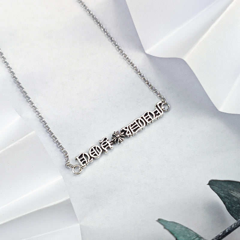 Chrome Hearts Necklace Retro Men's and Women's Simple Clavicle Chain