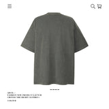 American vintage street T-shirt pure cotton retro men's and women's summer loose