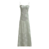Women Dresses Summer Sling Dress Butterfly Texture Sexy Dress (Xds0414)