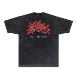 Amiri T Shirts Washed and Worn Retro Short Sleeve T-shirt