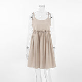 Women Dress Brown Dress Spring/Summer Loose A- line Skirt