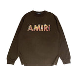 Amiri Long Sleeve Shirt Fashion Brand Long Sleeve Long-Sleeved T-shirt Blouse