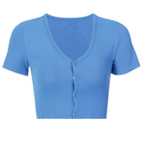 Women T-shirt Summer Slim-Fit Short-Sleeved T-shirt
