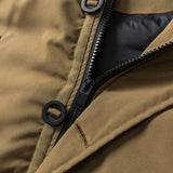 Unisex Winter Cotton Coat Three-Dimensional Pocket Decorative Hooded down Jacket