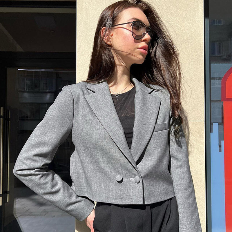 Women Trench Coat Suit Casual Short Coat