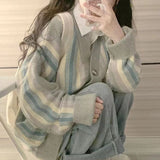 Women Knitwear Fall/Winter V-neck Sweater Coat Female Loose Knitted Cardigan