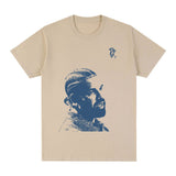 Vintage Rapper Drake Portrait Graphic T Shirt Men's Fashion