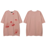 Men T Shirt Butterfly Print Couple Short Sleeve T-shirt