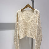 Women Knitwear Autumn and Winter V-neck Knitwear Sweater