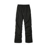 Men Sweatpants Pleated Pants Men's Hip Hop Loose Casual Straight Trousers