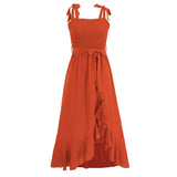 Women Date Dress Summer Sexy Backless Spaghetti Straps Dress