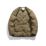 Unisex Winter Cotton Coat Retro Three-Dimensional Pocket Cotton Jacket