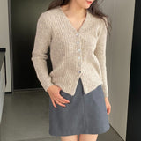 Women Cardigan Sweater Spring Cardigan Coat V-neck Buttons Sweater Coat Y948