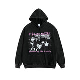 Men Hoodie Retro Rock Band Printed Hoodie