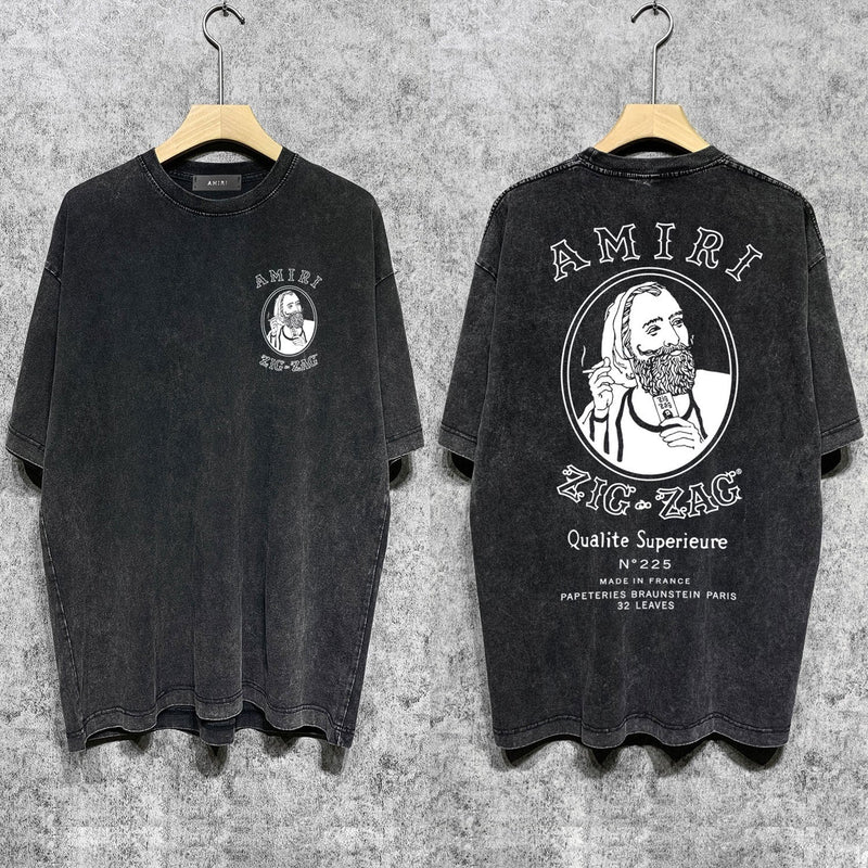 Amiri T-Shirt Distressed Retro Short Sleeve T-shirt