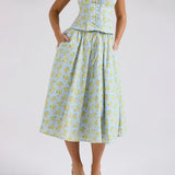 Women Dresses Summer Floral Skirt (Lbk0409)