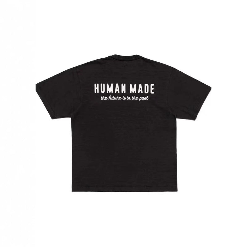 Men T-shirts HUMAN Polar Bear Print Loose Casual Short Sleeves