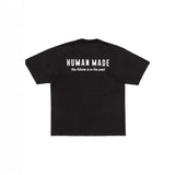 Men T-shirts HUMAN Polar Bear Print Loose Casual Short Sleeves