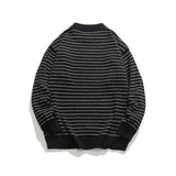 Unisex Sweater Winter Striped Loose Sweater