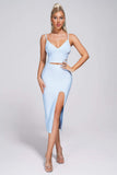 Women's Evening Dress Sexy Deep V Hollow-out Camisole Waist-Baring Dress Hip Skirt