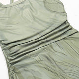 Women Dresses Spring Sheath Long Skirt Vest Dress (Csm202403)