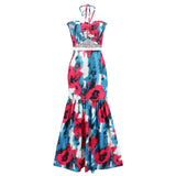Women Date Dress Summer Sexy Tube Top Sheath Fishtail Skirt Suit Dress