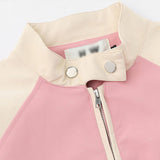 Women Jacket Fall Stand Collar Embroidery Loose Jacket Coat