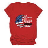 Home of the free Short Sleeve Women's Fashion T-Shirts