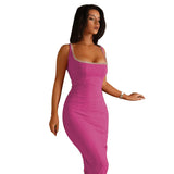 Women Dresses Summer Slim-Fit Sheath Dress Sling Dress