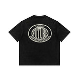 Men T Shirt City Boy Casual Letter Print Short-Sleeve T-shirt Men