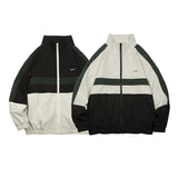 Unisex Jacket Vintage Sports Jacket Loose Half Zipper Pullover Coat