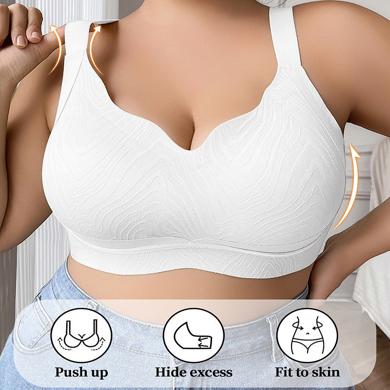 Full figure bra women's push-up lace