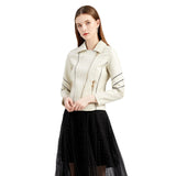 Red Leather Jacket Pu Short Coat Spring and Autumn Jacket