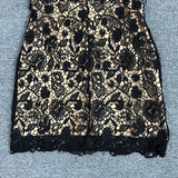 Women's Evening Dress Casual Lace Hollow Short Sleeve Dress