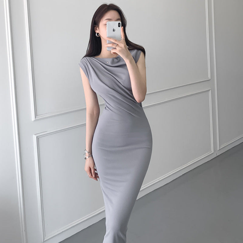 Women Dresses Sleeveless Dress Long Skirt Hip Skirt