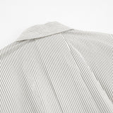 Women Dress Stripe Long Sleeve Shirt Skirt