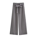Women Sweatpants Autumn Straight Casual Loose Wide-Leg Pants Sweatpants