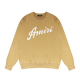 Amiri Long Sleeved Shirt Fashion Brand Crew Sweatshirts round Neck Sweater