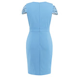 Women Date Dress V-neck Dress Summer Casual Short Dress