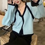 Women Knitwear Autumn V-neck Sweaters Cardigan