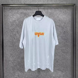 Men T-shirts Paris Lightning Printing Old Short Sleeve Crew Neck T-Shirt Casual