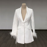 Women Evening Dress Sexy V-neck