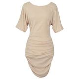Women Dresses Short Skirt Hip Skirt Sexy off-the-Shoulder