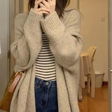 Women Knitted Cardigan Autumn Sweater Coat