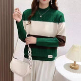 Women Knitted Pullover Autumn and Winter Turtleneck Sweater Leisure Pullover Knitwear